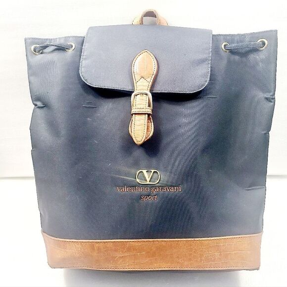 Valentino Garavani Canvas Backpack Bag - Picture 1 of 8